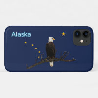 Alaska Eagle And Flag