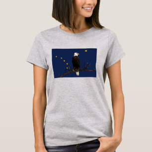 Alaska Eagle And Flag T-Shirt