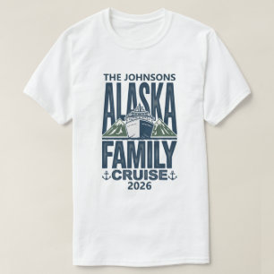 Alaska Family Cruise Custom Matching Name Year T-Shirt