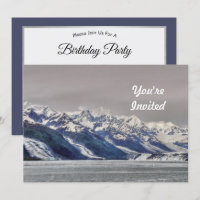 Alaska Fjord Glacier Landscape Photo Birthday