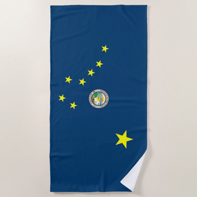 Alaska flag beach towel (Front)