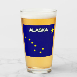 Alaska flag glass