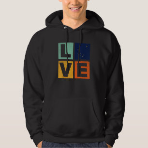 Alaska Flag Love Alaska Hoodie