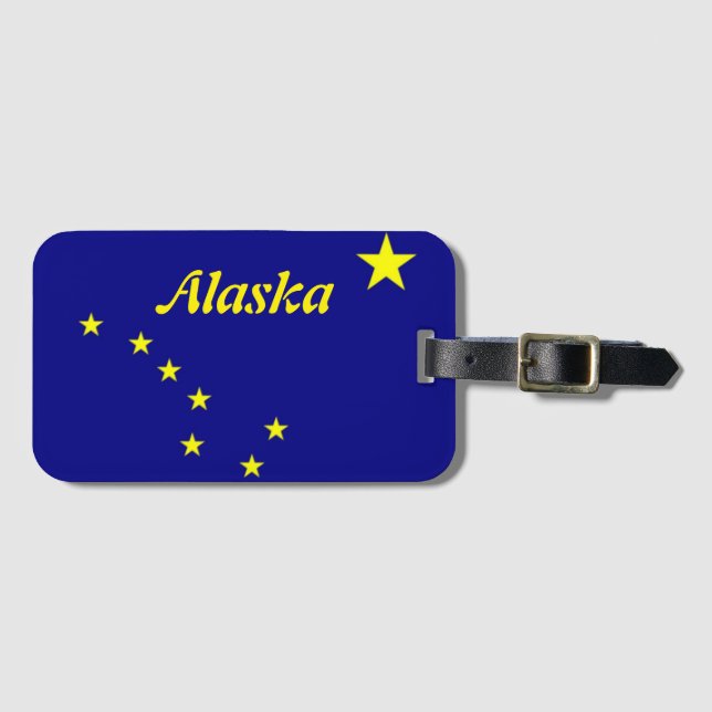 Alaska Flag Luggage Tag (Front Horizontal)