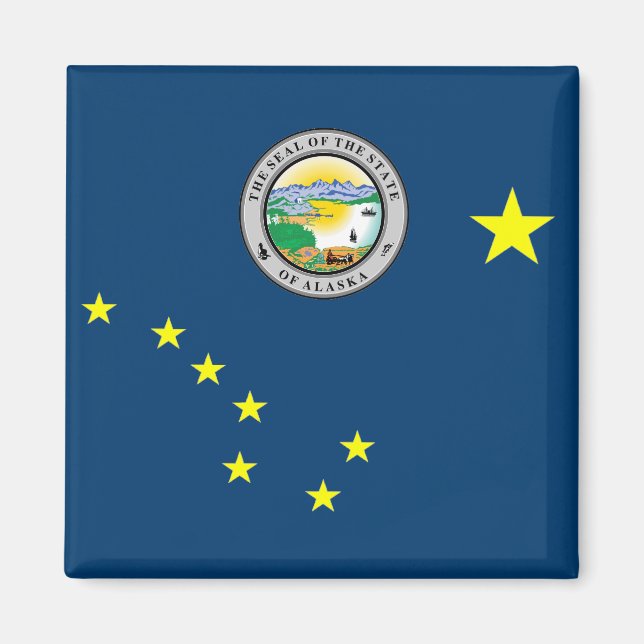 Alaska flag magnet (Front)