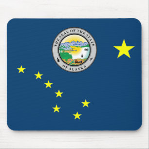 Alaska flag mouse pad