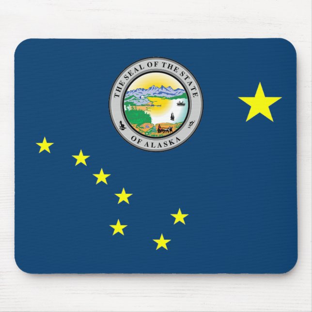 Alaska flag mouse pad (Front)