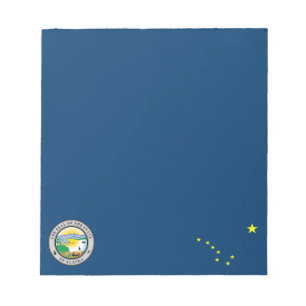 Alaska flag notepad