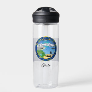 Alaska Flag, Patriotic USA, Alaska Water Bottle