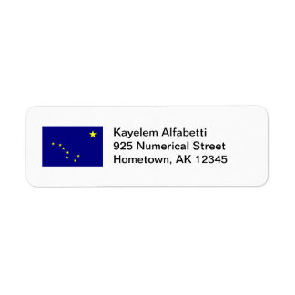 Alaska Flag Return Address Label