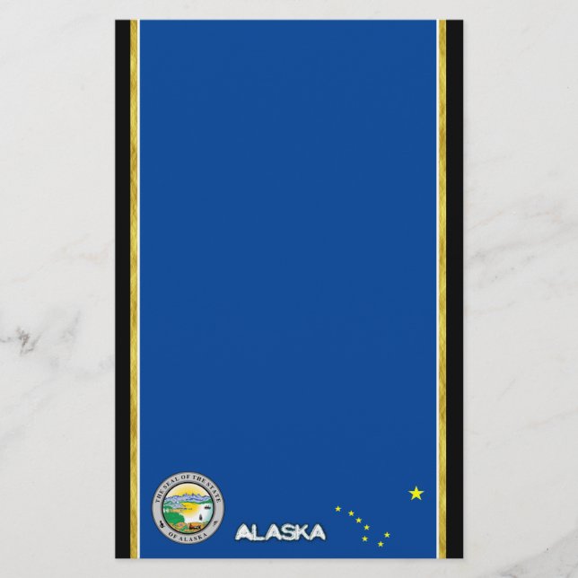 Alaska flag stationery (Front)