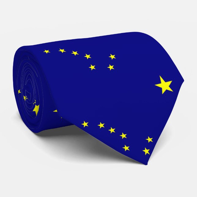 Alaska Flag Tie (Rolled)