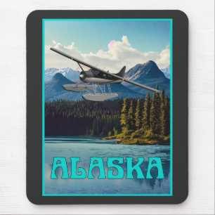 Alaska float plane mouse pad