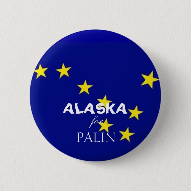 Alaska for Palin 6 Cm Round Badge (Front)