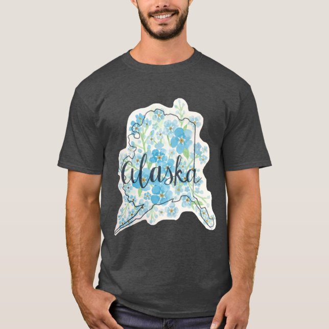 Alaska Forgetmenots T-Shirt (Front)
