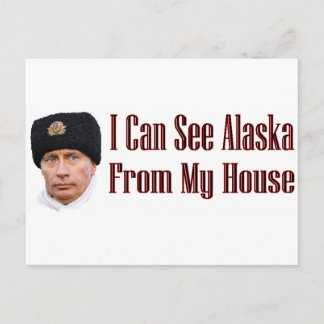 Alaska from my house postcard