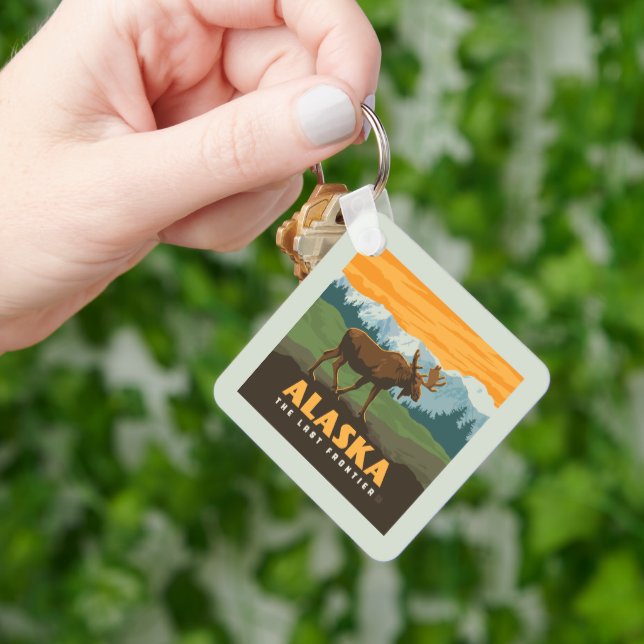 Alaska | Frontier Moose Key Ring (Hand)