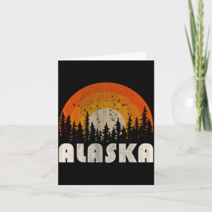 Alaska - funny nature vintage hiking 60s 70s 80s card