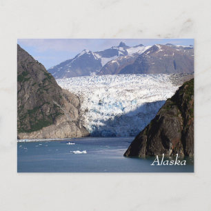 Alaska Glacier from Cruise ship Postcard