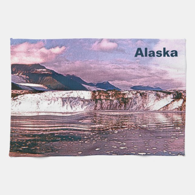 Alaska Glacier Tea Towel (Horizontal)