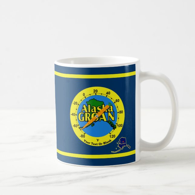 Alaska Groan Thermometer Coffee Mug (Right)