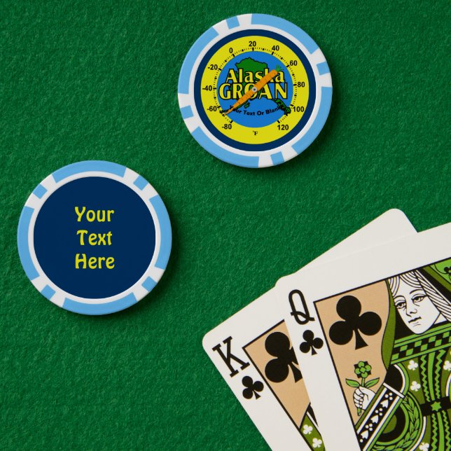 Alaska Groan Thermometer Poker Chips (Poker Table (Double))