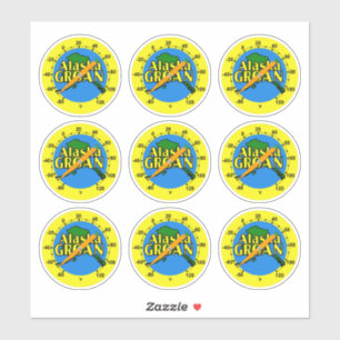 Alaska Groan Thermometer Sticker