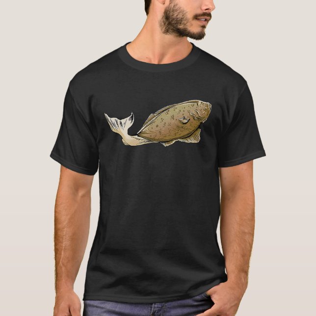 Alaska Halibut Fishing Lures Jigs Fish Artwork Fis T-Shirt (Front)