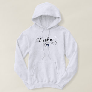 Alaska Heart Hoodie, Alaskan Flag Hoodie