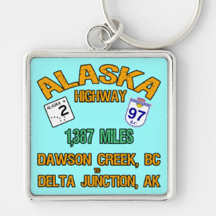 Alaska Highway Key Ring
