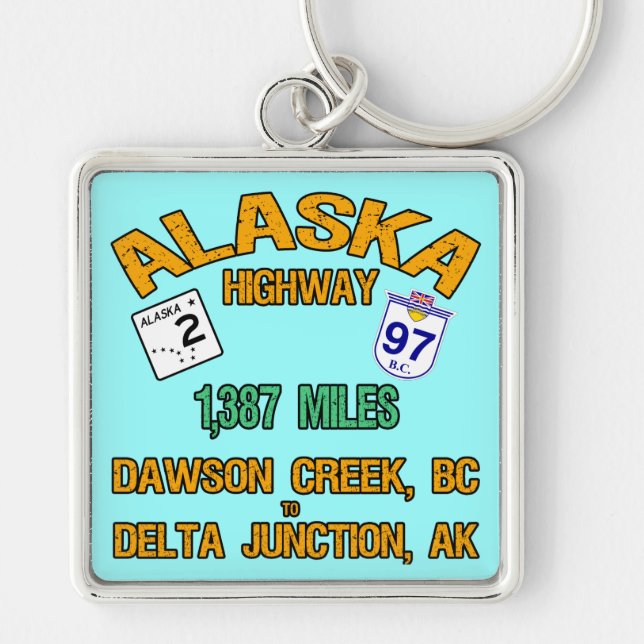 Alaska Highway Key Ring (Front)