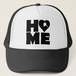 Alaska Home Heart State Ball Cap Trucker Hat