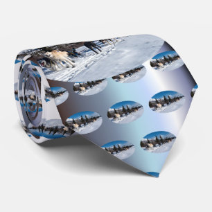 Alaska Husky Dog Sled Race Tie