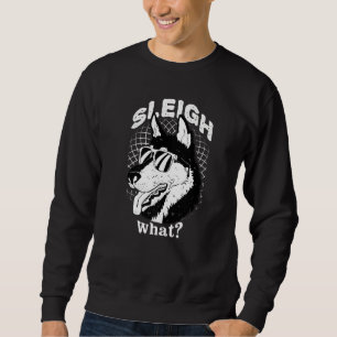 Alaska husky sled dog racing and mushing sweatshirt