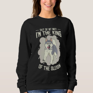 Alaska Husky Sledding Sled Dog Racing Dog Sled Rid Sweatshirt