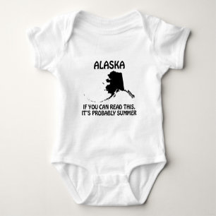 Alaska - If You Can Read This It's Probably Summer Baby Bodysuit