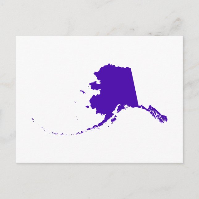 Alaska in Purple Postcard (Front)