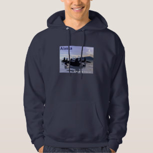 Alaska Killer Whales Stamp Hoodie