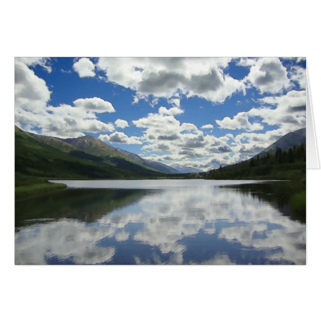 Alaska Lake - 5" x 7" Art Card (Front Horizontal)
