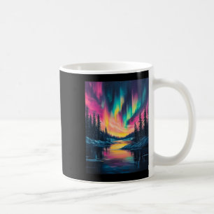 Alaska Landscape Aurora Borealis Northern Lights V Coffee Mug