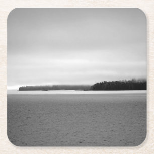 Alaska Landscape Square Paper Coaster