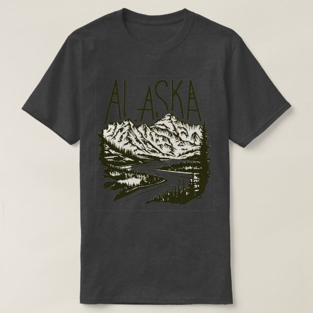 Alaska Landscape TShirt 1 (Design Front)