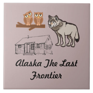 Alaska Last Frontier Ceramic Tile