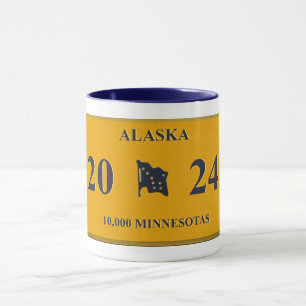 Alaska License Plate mug