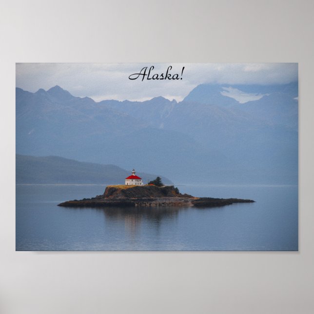 Alaska, Lighthouse, Photography, Ocean, Poster (Front)