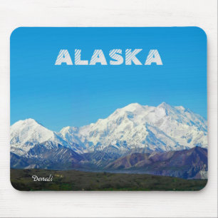 Alaska Magnet Souvenir Gift Denali Mountain Mouse Pad