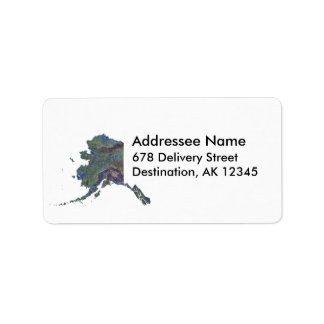 Alaska Map Address Label