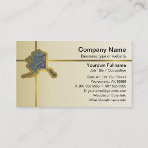 Alaska Map Business Card