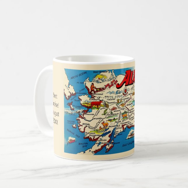 Alaska Map Custom Mug (Front Left)
