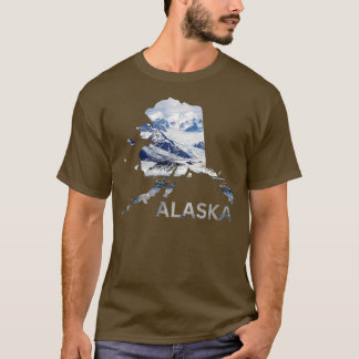 Alaska Map Outline TShirt